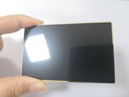 Niestandardowa 0.8mm zwykła czarna matowa karta bankowa z otworem na chip kontaktowy